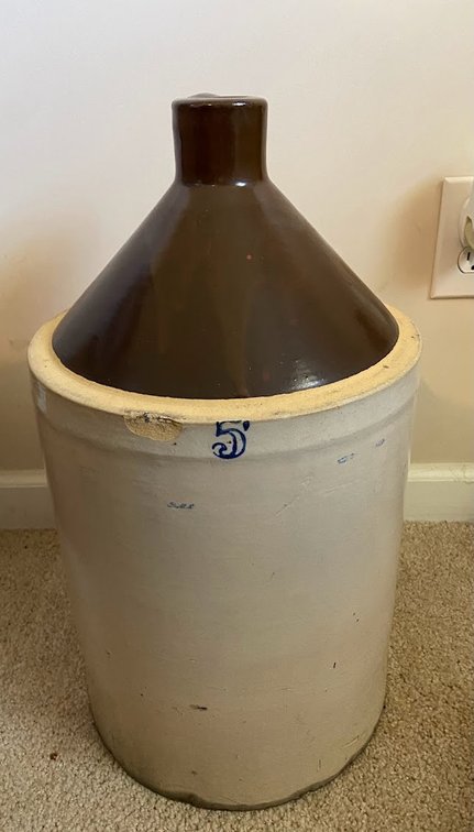 5-Gallon Two-Tone Whiskey Jug