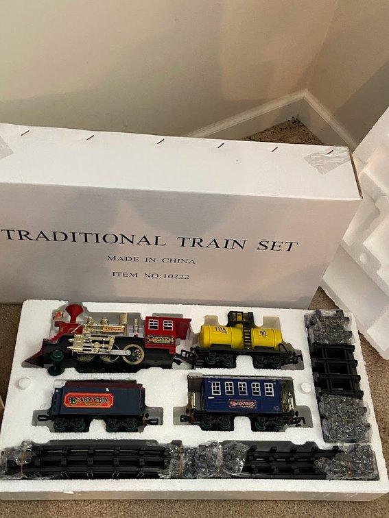 Traditional Toy Train Model Set