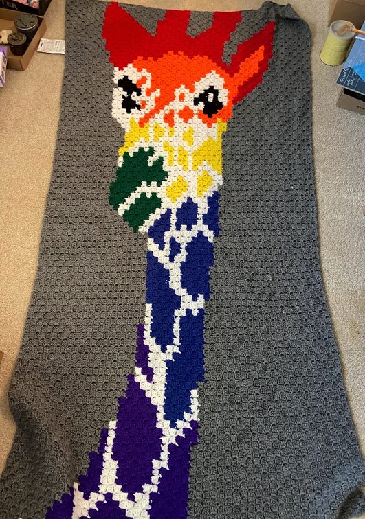 Giraffe Designed Blanket 