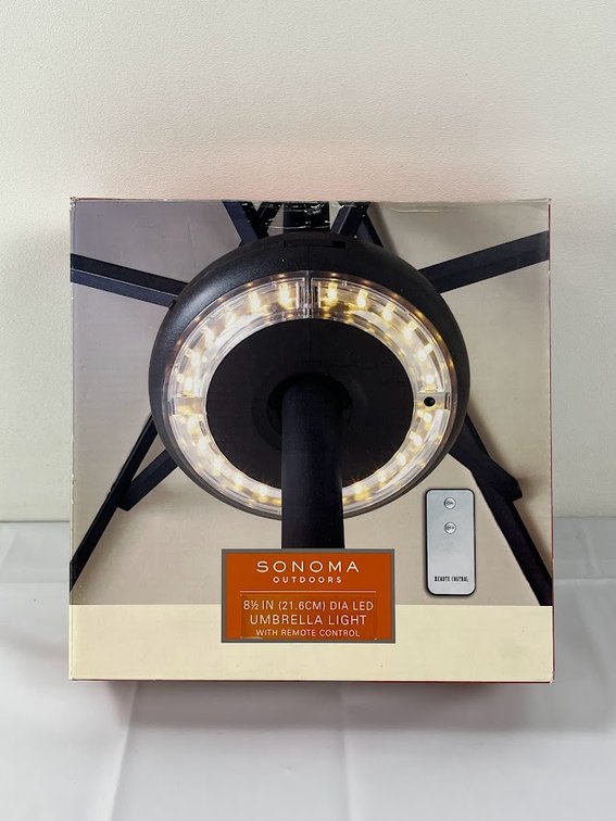 New in Box Sonoma Umbrella Light