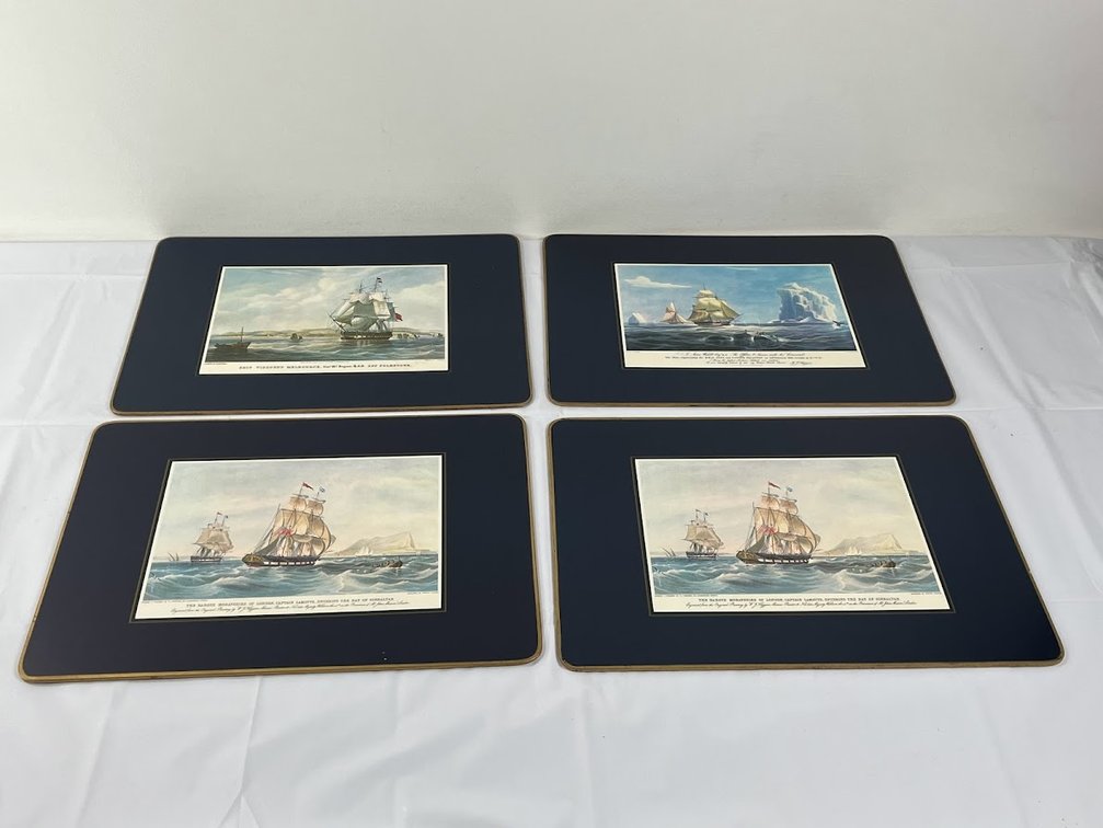 Lot of 4 Ship Prints 