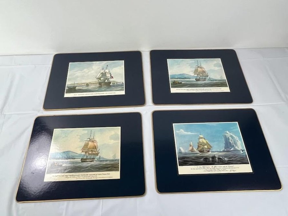 Lot of 4 Ship Prints 