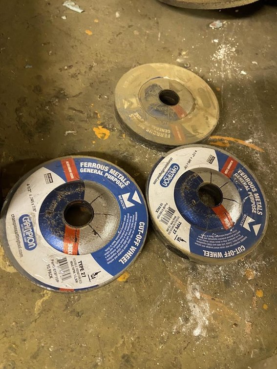 Cut-off wheels.