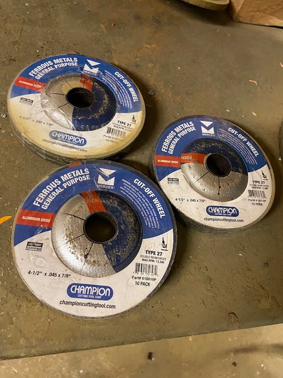 Cut-off wheels.