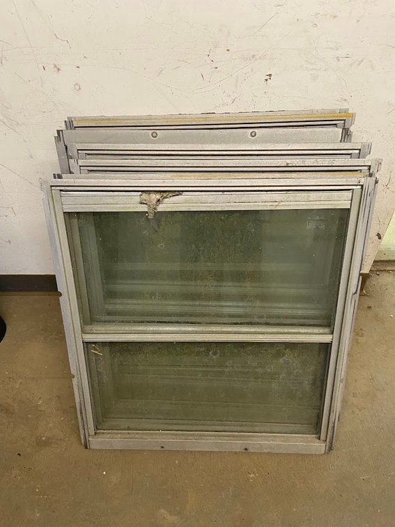 Seven Bus Windows and Frames