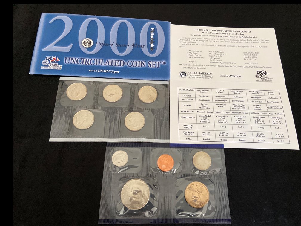 2000 United States Mint Coin Set Philadelphia 