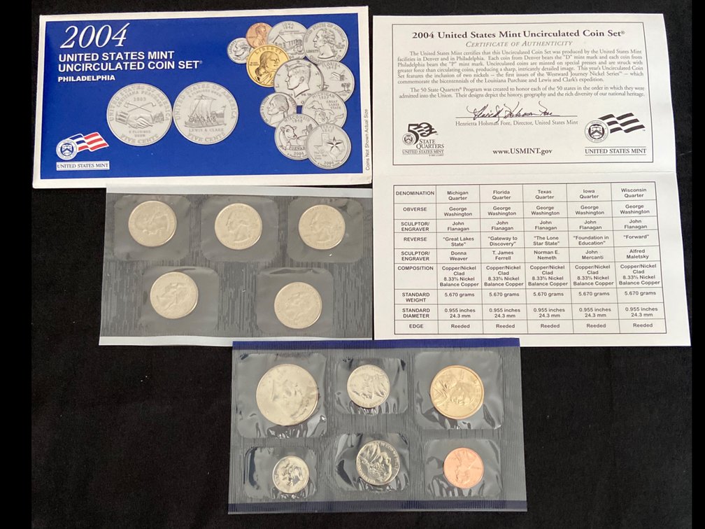 2004 United States Mint Coin Set Philadelphia 
