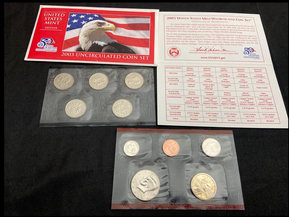 2003 United States Mint Coin Set Denver