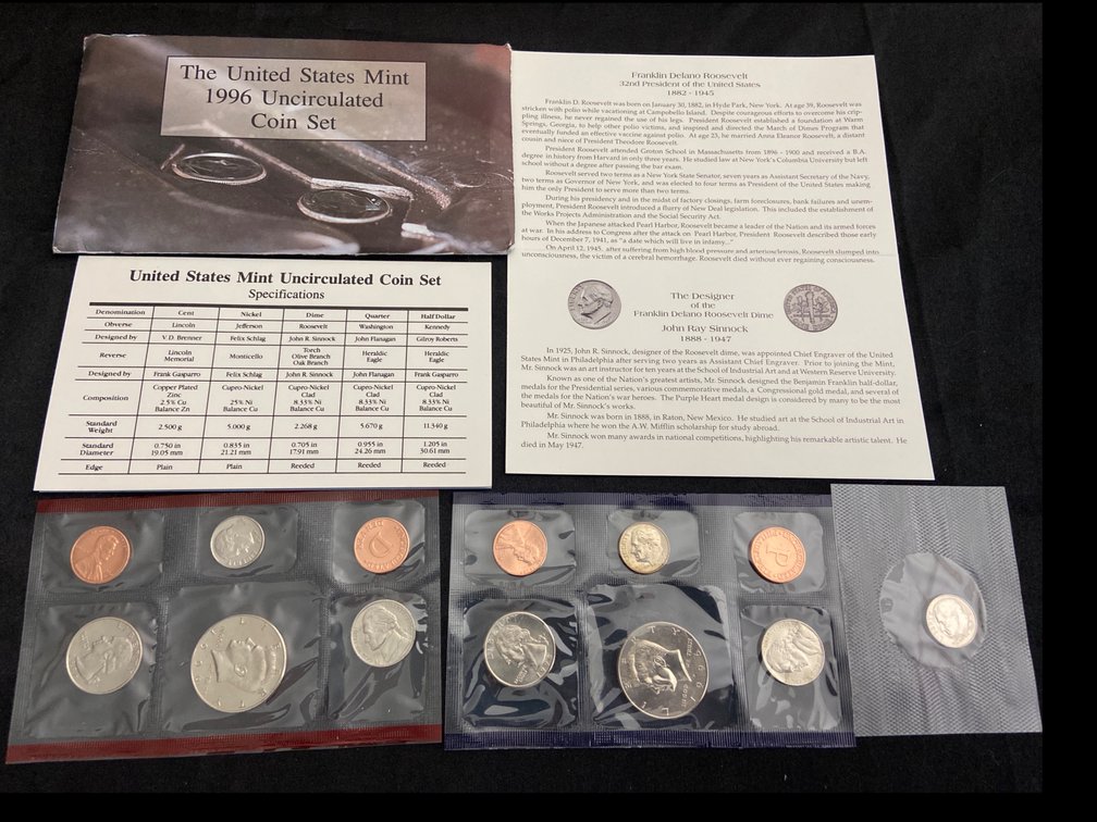 1996  United States Mint Coin Set 