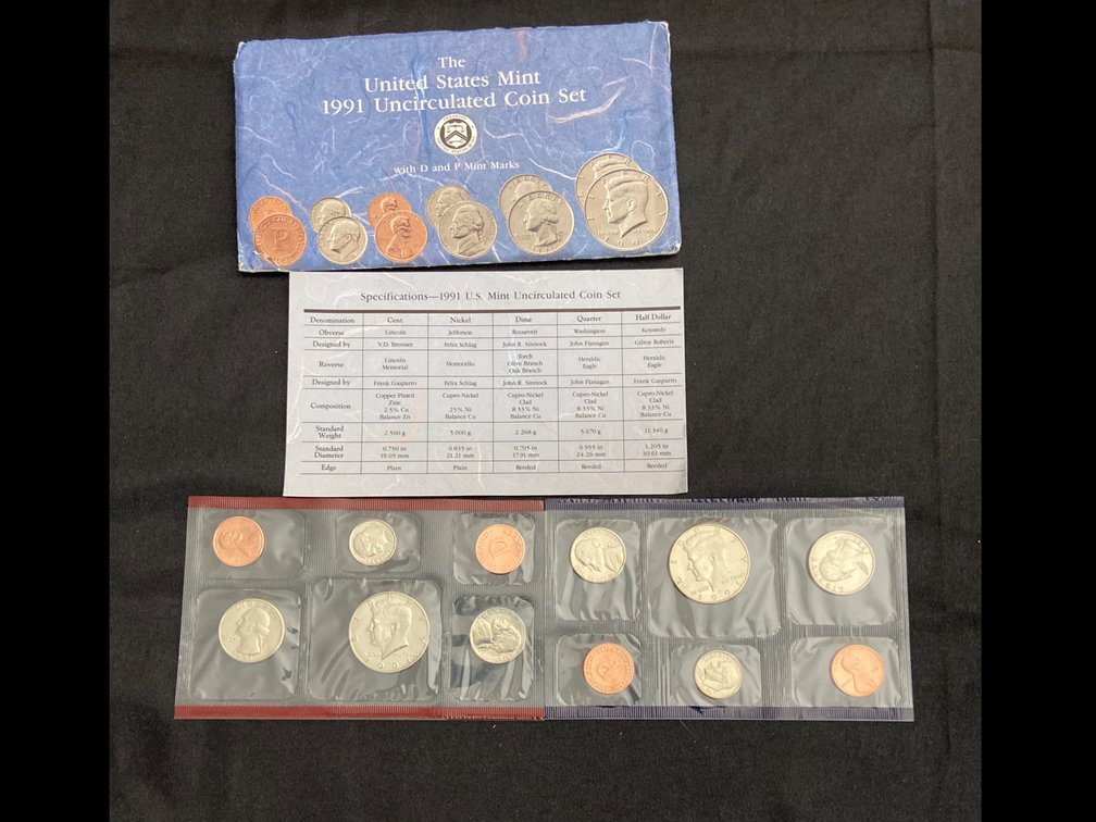 1991 United States Mint Coin Set 