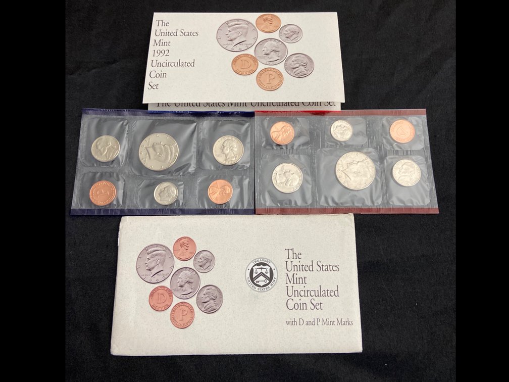 1992 United States Mint Uncirculated Coin Set 