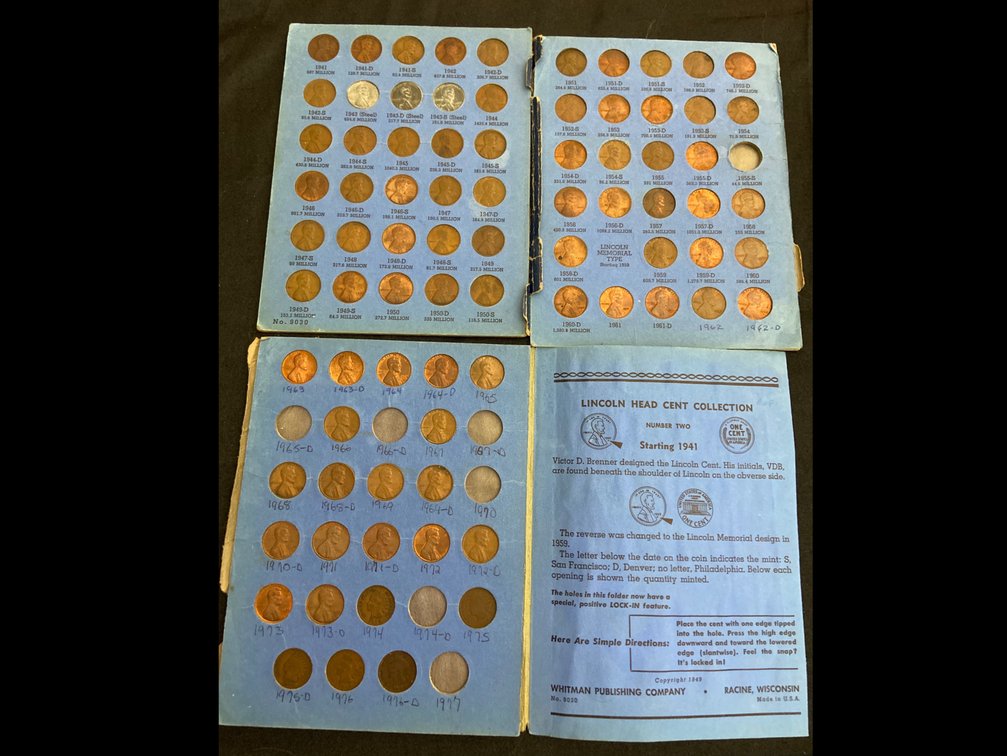 1941-1976 Incomplete Book of Lincoln Head Cents