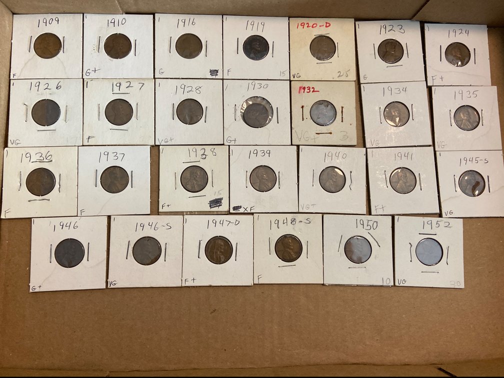  Lincoln Wheat Cents 