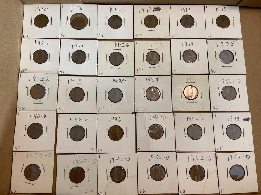 Lincoln Wheat Cents With Cents