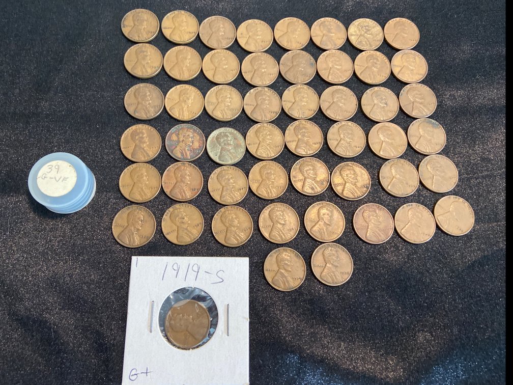 Lincoln Wheat Cents With Cents