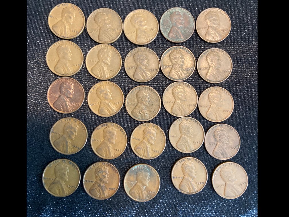 Lincoln Wheat Cents With Cents