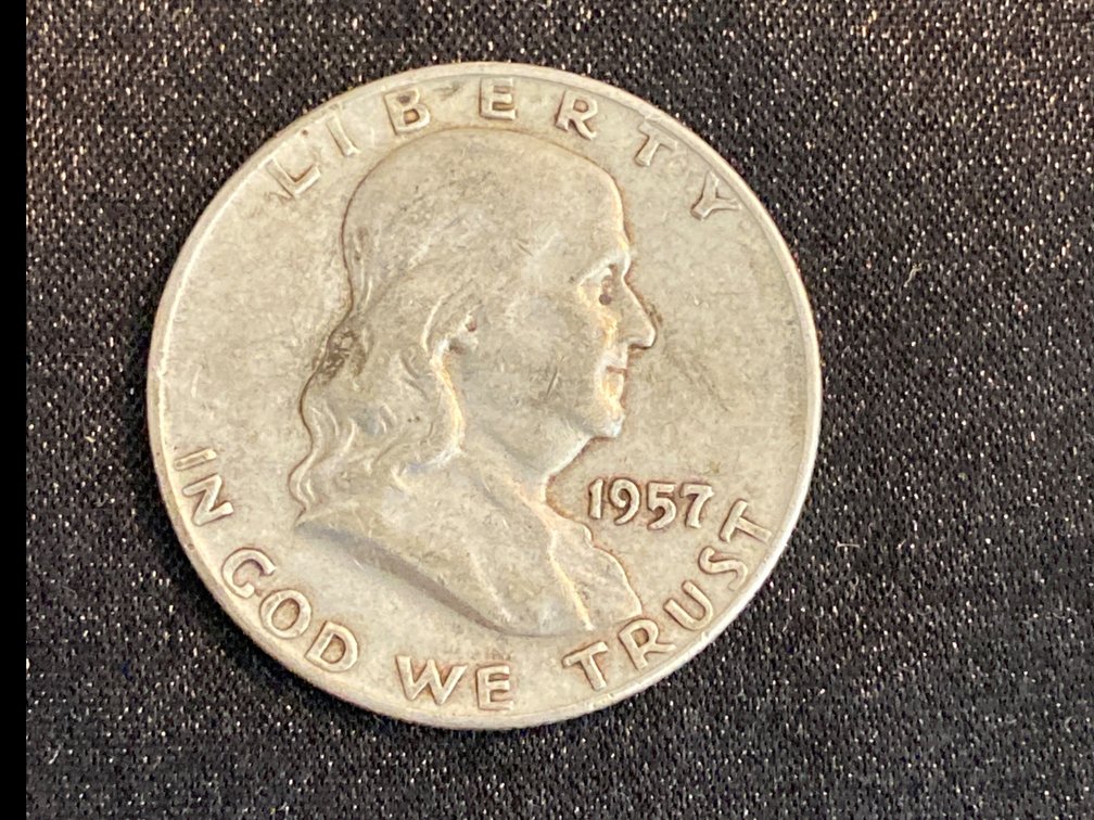 1957 D Franklin Half Dollar