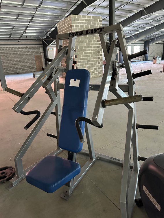 Power Lift Incline Bench Press Machine with Plate Holders
