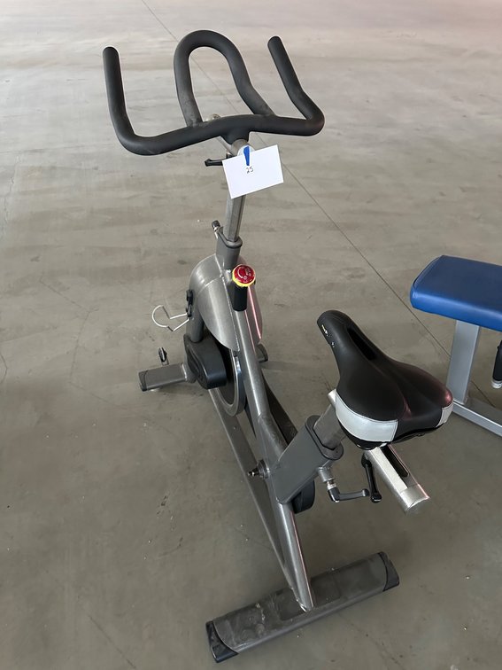 Power Lift Stationary Exercise Bike with Adjustable Seat and Handlebars