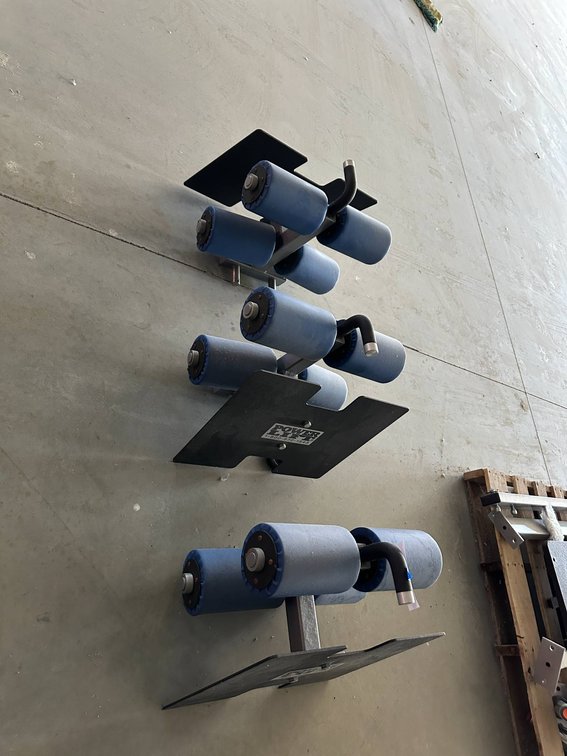 Heavy-Duty Industrial Rollers with Metal Mounts