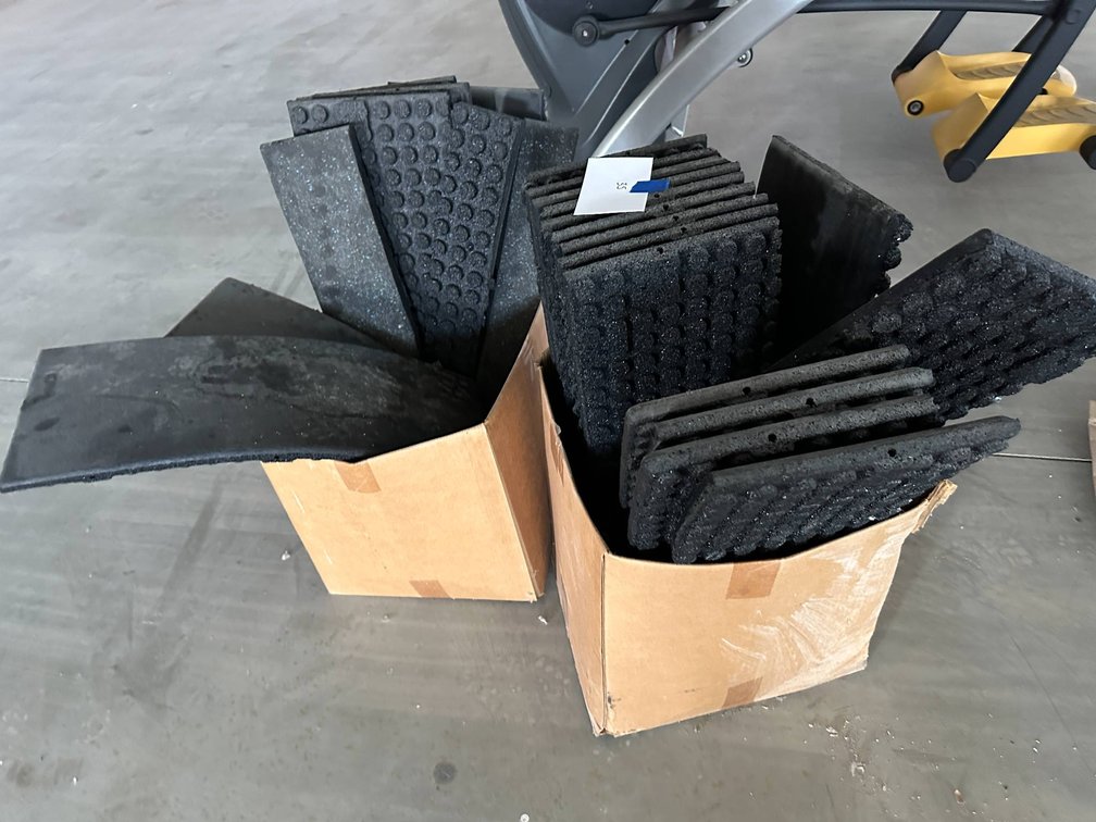 Rubber Mat Pieces in Two Boxes