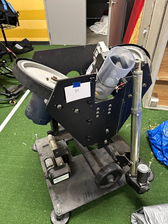 Baseball Pitching Machine with Dual Wheels