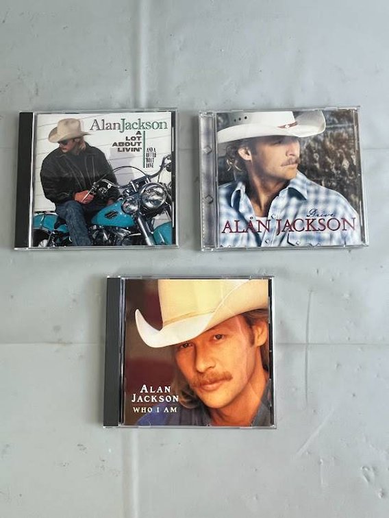Alan Jackson Music CD Collection Featuring Three Albums