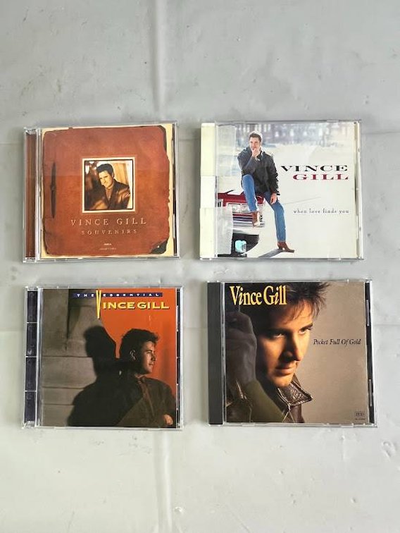 4 Vince Gill Music CDs Featuring Souvenirs, When Love Finds You, and More