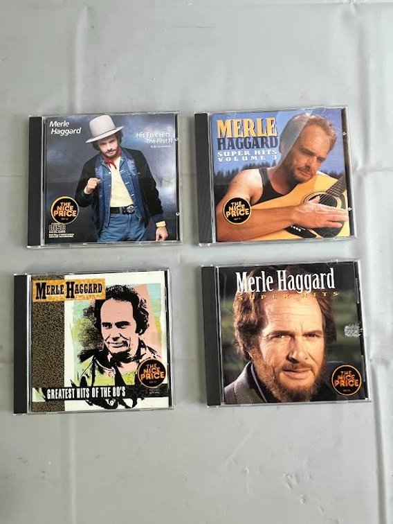 4 Merle Haggard CDs Featuring Greatest Hits and Super Hits