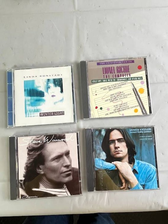 4 CDs Featuring Linda Ronstadt, Lionel Richie, James Taylor, and Steve Winwood