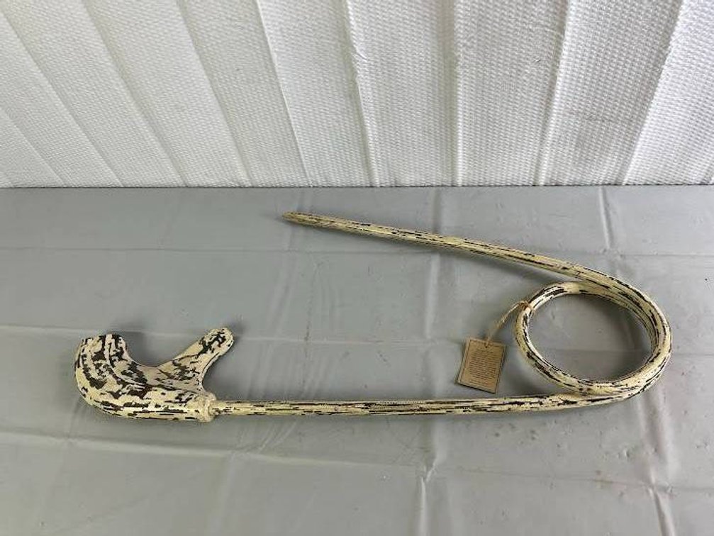 Oversized Decorative Metal Safety Pin Sculpture