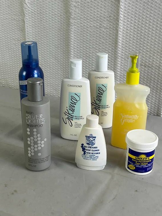 Hair and Body Care Products Including Finesse, Silver Lights, and Silkience