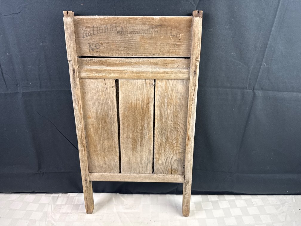 National Washboard Co. No. 801 Wooden and Metal Washboard
