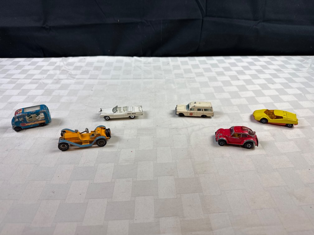 6 Diecast Toy Vehicles, Includes Lesney and Other Models
