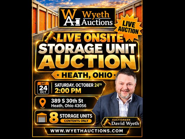 Image for Live Onsite Storage Unit Auction Heath Ohio Oct 24th 2pm 389 S 30th St Heath, Ohio 43056 8 Units