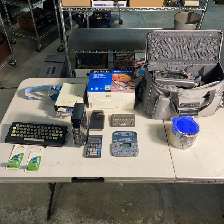 Electronics Lot: Hard Drive, Camera, Calculator