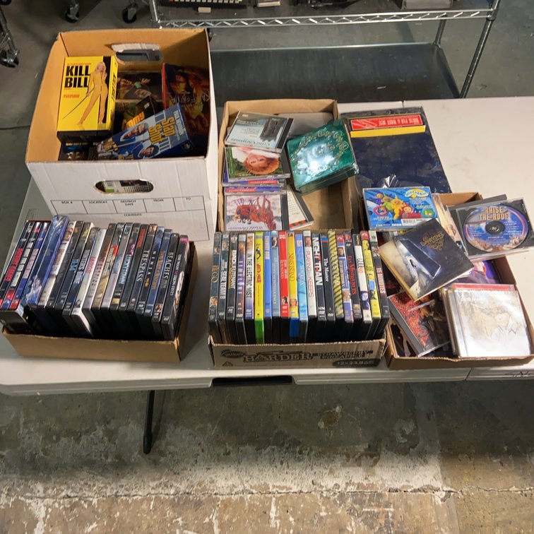 Lot DVDs and CDs Including Kill Bill