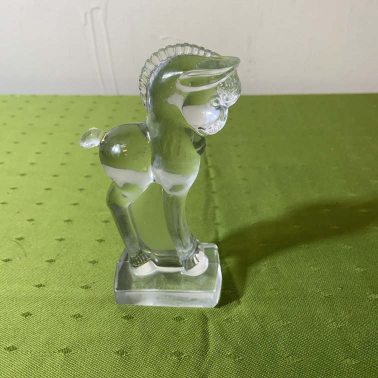 Heisey Glass Standing Colt Figurine