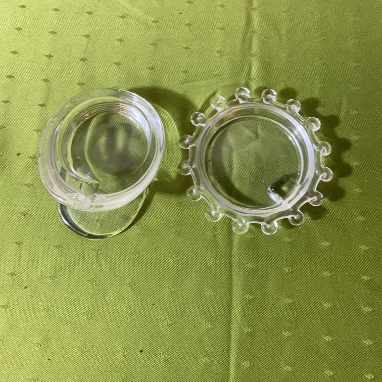 Heisey Military Cap and Lariat Glass Ashtrays
