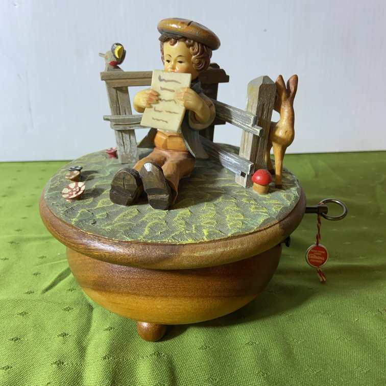 Thorens Swiss Hummel-Style Boy Musical Box
