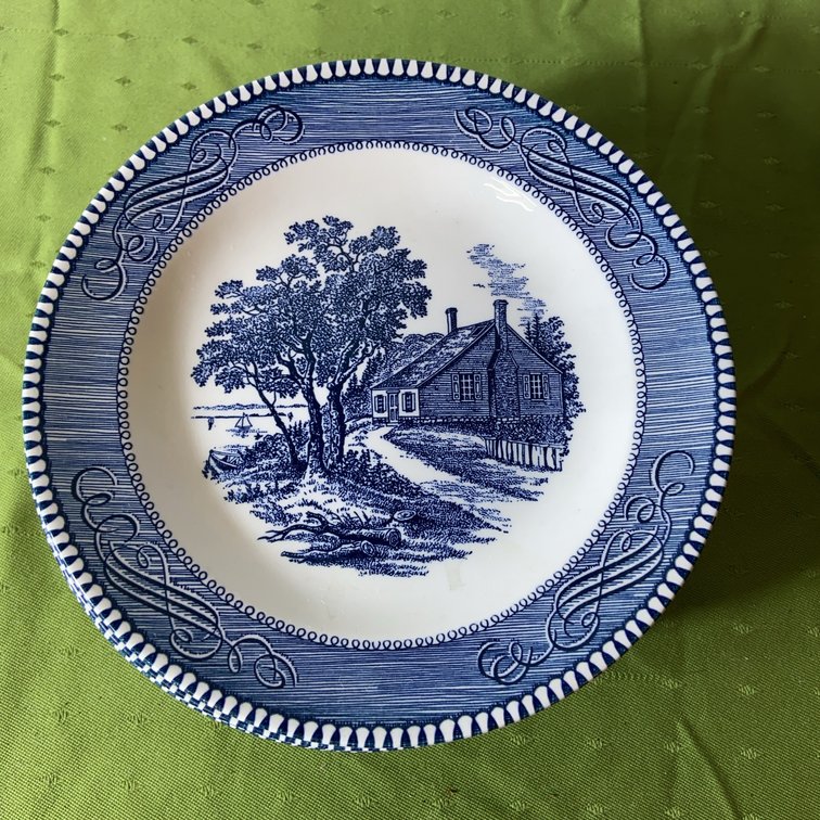11 Blue 7" Bread & Butter Plates