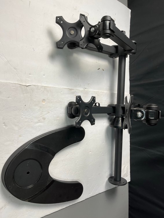 Triple Monitor Desk Mount Stand with Base