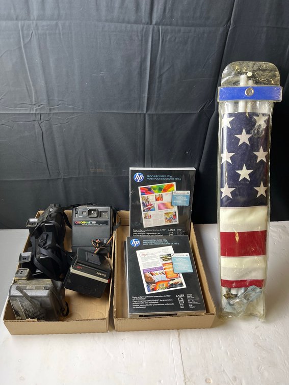 Photography Equipment, HP Paper, US Flag Kit