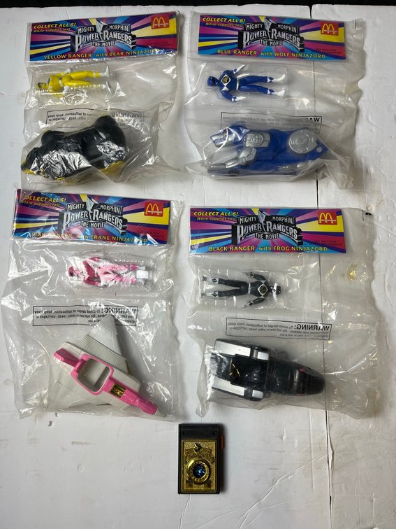Power Rangers Movie McDonald's Toys Set, Morpher