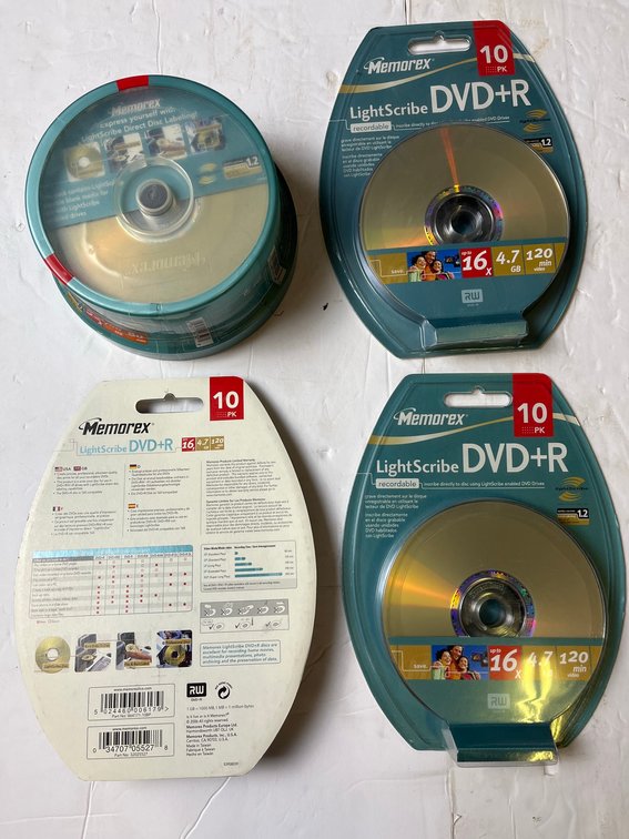 Memorex LightScribe DVD+R 10pk And CD-R 20pk