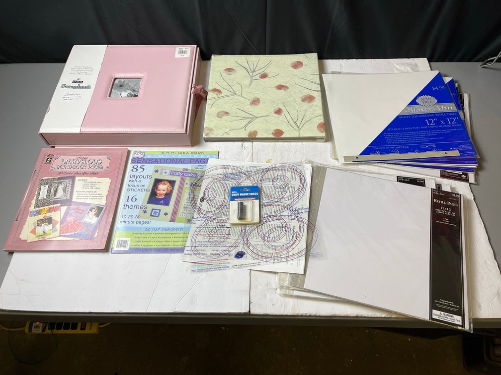 Scrapbook Albums, Pages, Papers & Accessories Lot