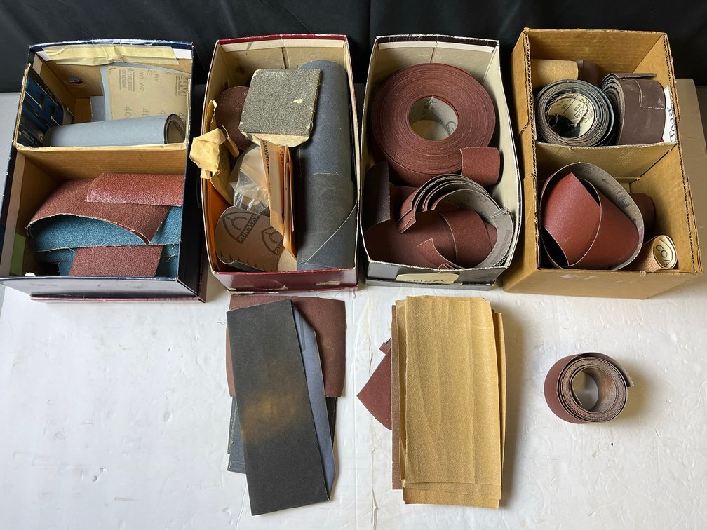 Sandpaper And Abrasive Sheets Lot