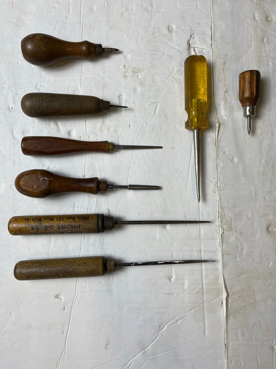 7 Awls Mixed Handles Pexto Zentmyer