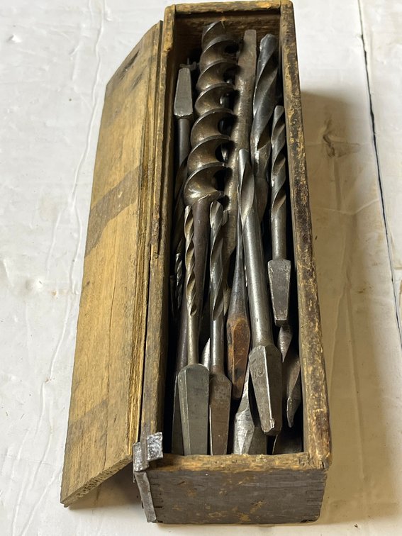 Boxed Set of Assorted Auger Drill Bits