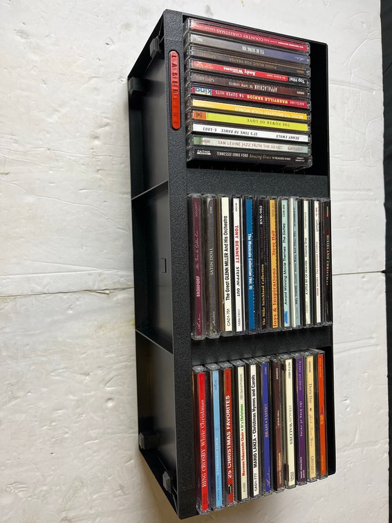 Laserline CD Rack With 30 Assorted Music CDs